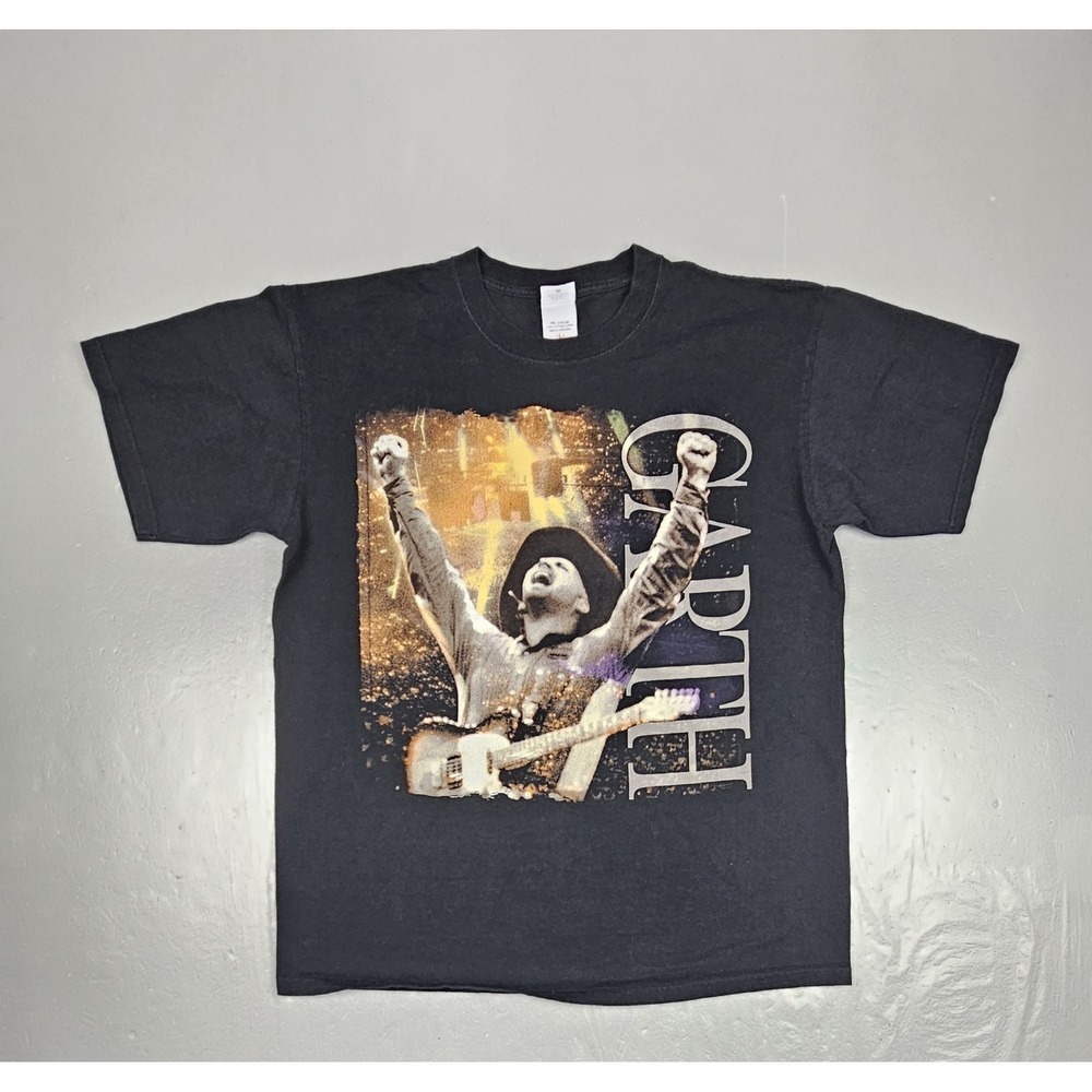 Garth Brooks Concert T-Shirt Mens Large Kansas City Tour 9‎ Times Country Tee